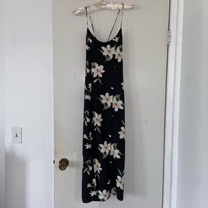 Tie-back floral dress
